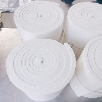 DENSIDADE DE BULCO 64/96/128/160 kg/m3 Cobertura de fibra cerâmica de isolamento térmico branco puro