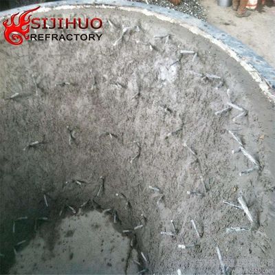 Fornos industriais Cimento refratário resistente a ácidos fundível com bloco de alumina