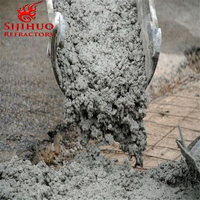 Fornos com cimento fundível reforçado com fibras de aço 1-3 mm 90-97% Al2O3