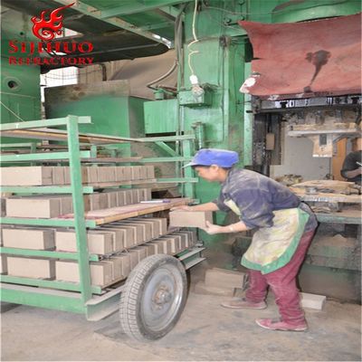 Material de bloco de alumínio resistente a ácidos para construção de chaminés em fornos industriais