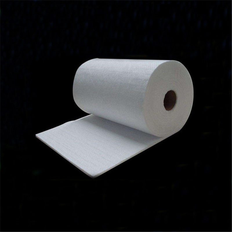 DENSIDADE DE BULCO 64/96/128/160 kg/m3 Cobertura de fibra cerâmica de isolamento térmico branco puro