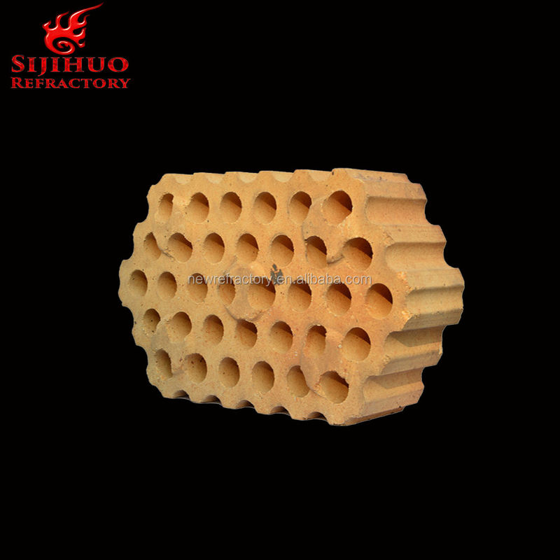 tijolo de fogo para forno de aquecimento 230x114x65 mm Tamanho e teor de SiO2 de 43-58%